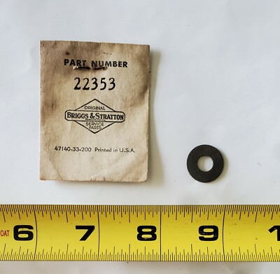 #ad Vintage NOS Briggs and Stratton Washer Packing P# 22353 $3.00