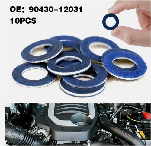 10X Sump Plug Washer Seal Ring Oil Drain Gasket Auto For Toyota Lexus 9043012031 - Picture 4 of 6