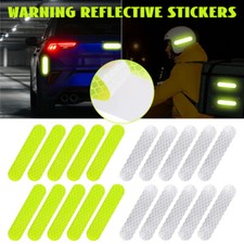 20PC Helmet Warning Reflective Stickers Night Bicycle Motorcycle Car Decals