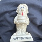 Vintage Happy Birthday Red Candle Russ Wallace Berrie Statue 1970s Figure (be3