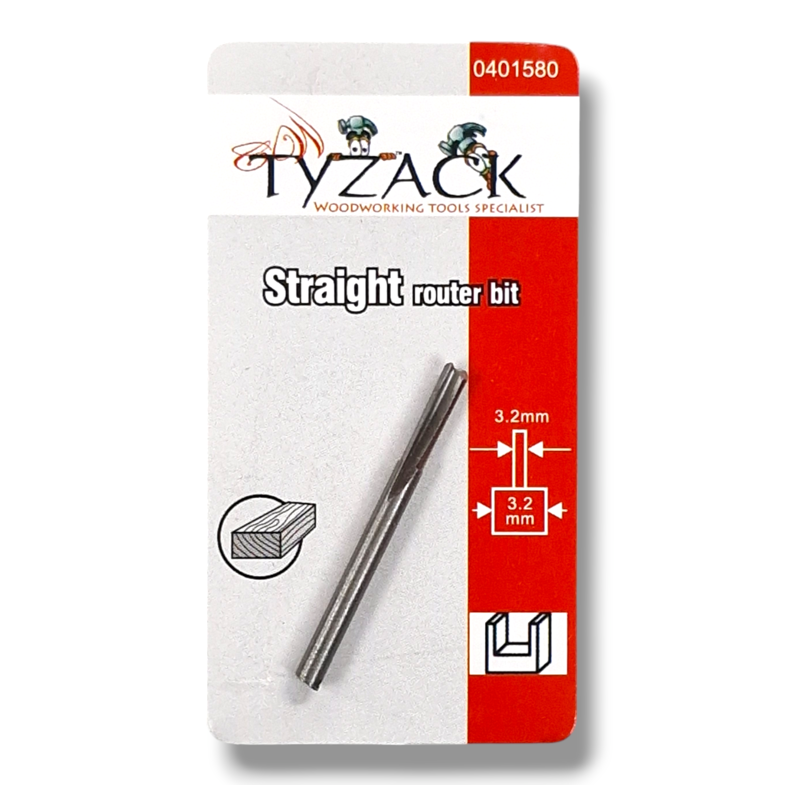 Tyzack 1580 Similar to Dremel 650 Router Bit (HSS) 3.2 mm Straight Bits ...