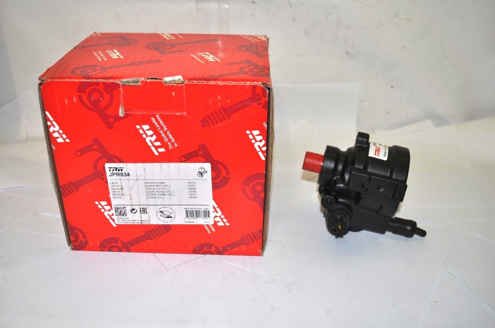 POWER STEERING PUMP FOR RENAULT CLIO, KANGOO, DACIA SANDERO  NEW TRW JPR834