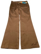 VTG Lilly Pulitzer Womens Sz 6 Brown Straight Belted Pants NWT