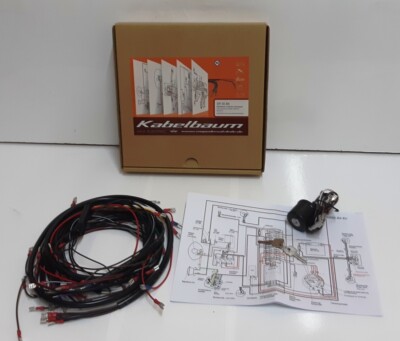 Kabelbaum Kabelsatz mit Schaltplan Zndschloss Schlssel Simson Roller SR50  SR80 | eBay.de