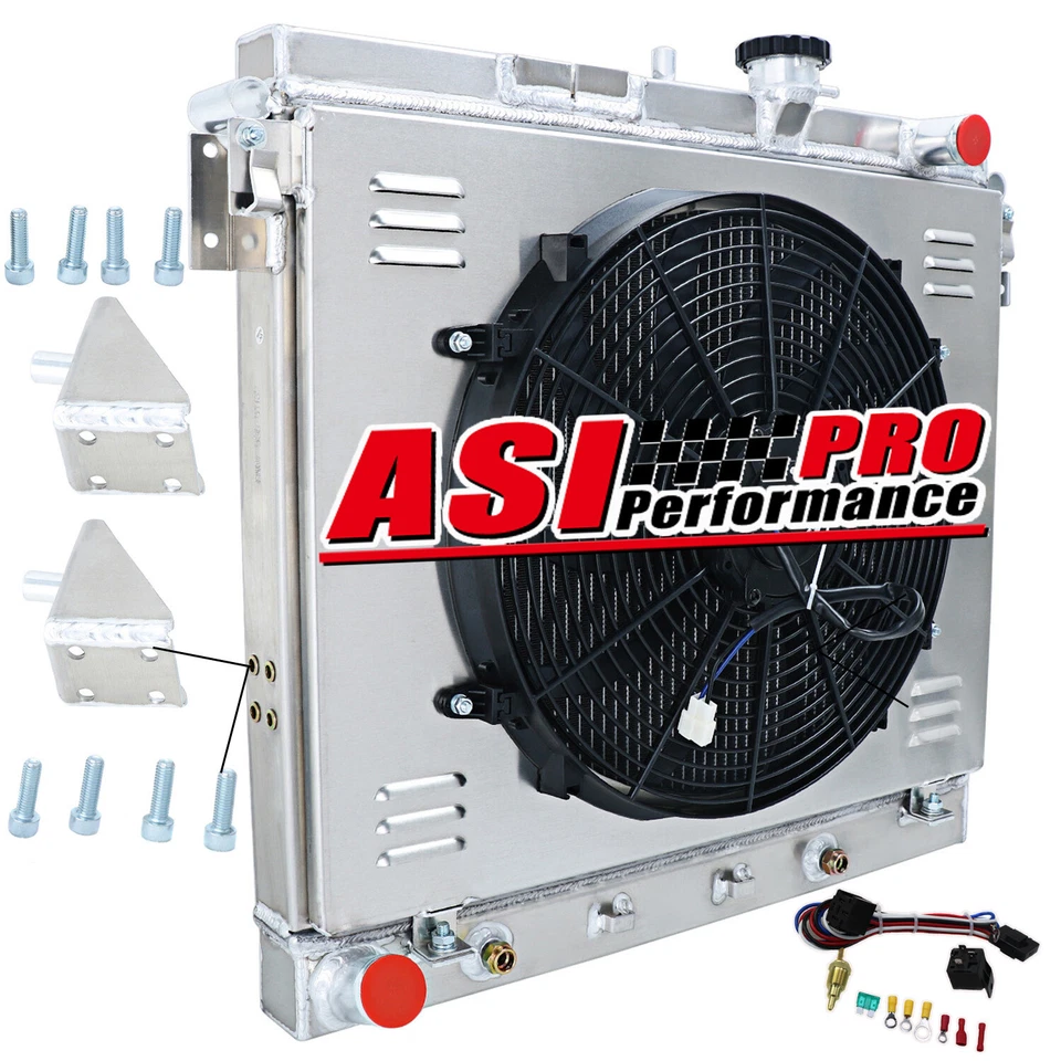 2Row Radiator+Shroud Fan For 06-2012 08 Chevy Colorado/Hummer H3 H3T GMC Canyon/ Foto 3 de 4