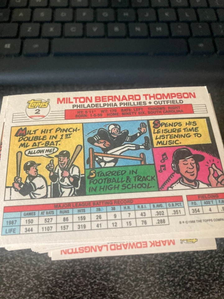 1988 TOPPS BIG BASEBALL CARDS YOU PICK - Image 2 of 2