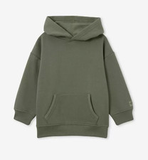 Cotton:On Kids Boys Marco Hoodie Sweatshirt Hooded Sage Green Size 6 NEW