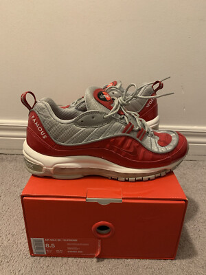NIKE AIR MAX 98 SUPREME VARSITY RED-REFLECTIVE SILVER