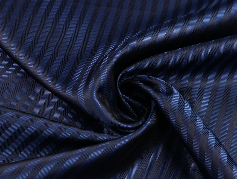 Acetat Viskosefutter Stoff Jacquard Futter STREIFEN CHEVRON MARINE EUR 12,98/m