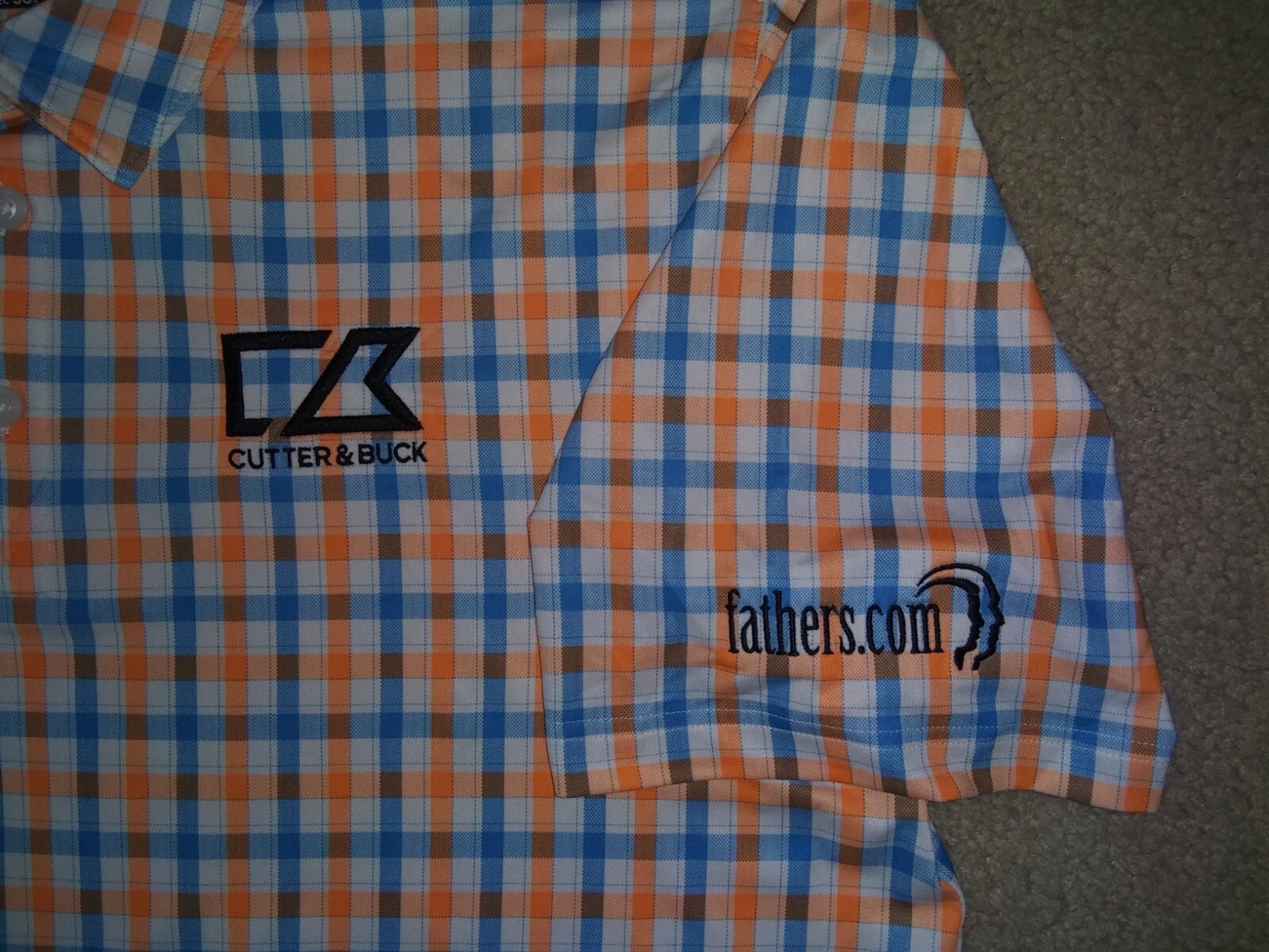 Cutter & Buck CB DryTec UPF 50+ Sun Protection - Men's Plaid Stylish Polo Shirt