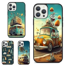 Friendly Case retro caravans camper van For Apple iPhone Samsung Galaxy Motorola