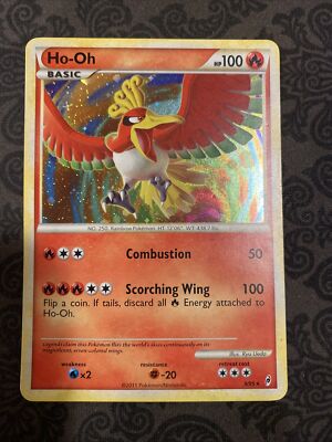 Ho-Oh # 9/95 2011 Fire Legendary Bird Pokémon Trading Card