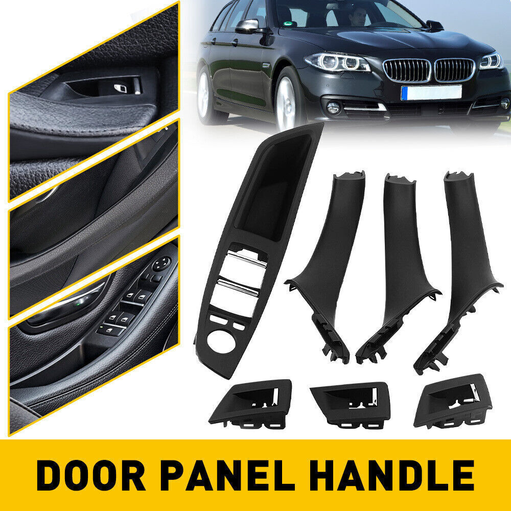 Inner Door Panel Handle Pull Trim Cover Set Fits for BMW F10 F11 5