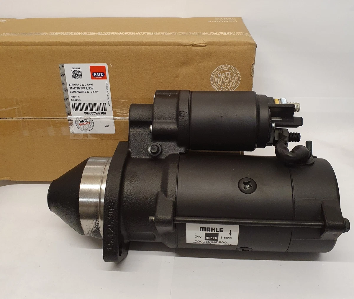 02502100 STARTER 24V 3.5KW Was 50479101 GENUINE HATZ L/M 40 L41 