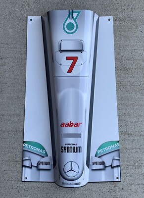 WOW!! Michael  Schumacher 12 FORMULA 1 F1 Race Car nose Style Sign