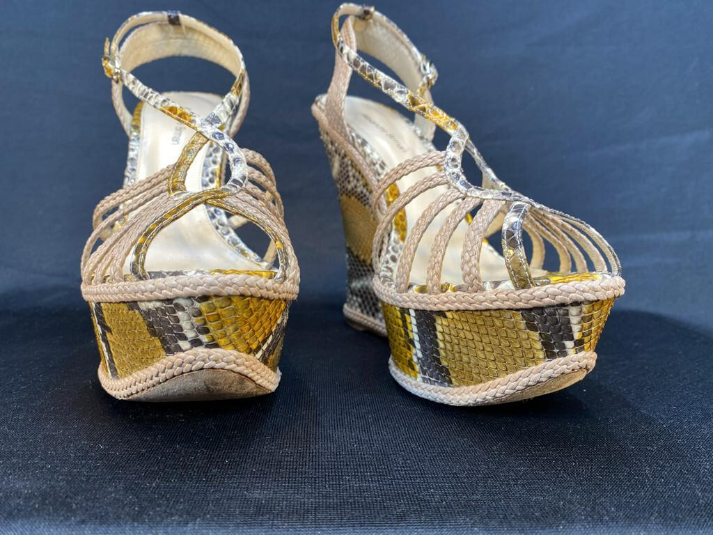 "Alexandre Birman" Pumps, Genuine Python Snake, H… - image 4