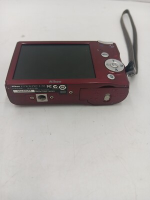 Nikon COOLPIX L20 10.0MP 3.6 Zoom Digital Camera Deep Red