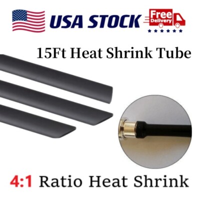 Heat Shrink Tubing-4:1 Ratio Cable Wrap Insulation Sleeve Kit Car/Marine Grade