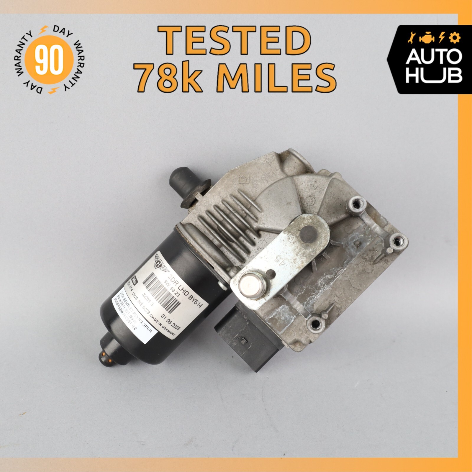 03-18 Bentley Continental Flying Spur GT GTC Windshield Wiper Motor OEM 78k