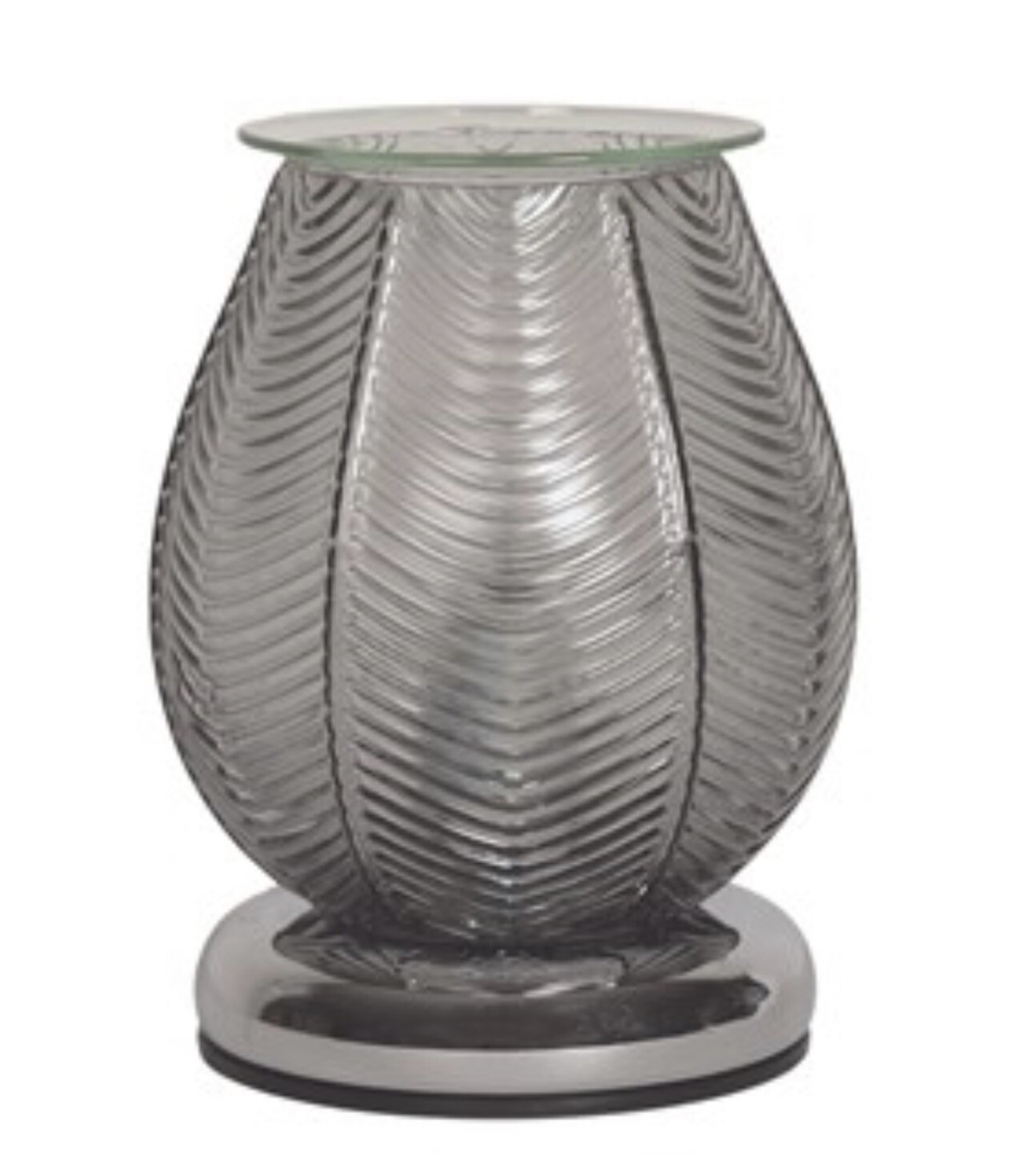Grey Lustre Art Deco Style Electric Oil Burner & Wax Melt Warmer Aroma Lamp eBay
