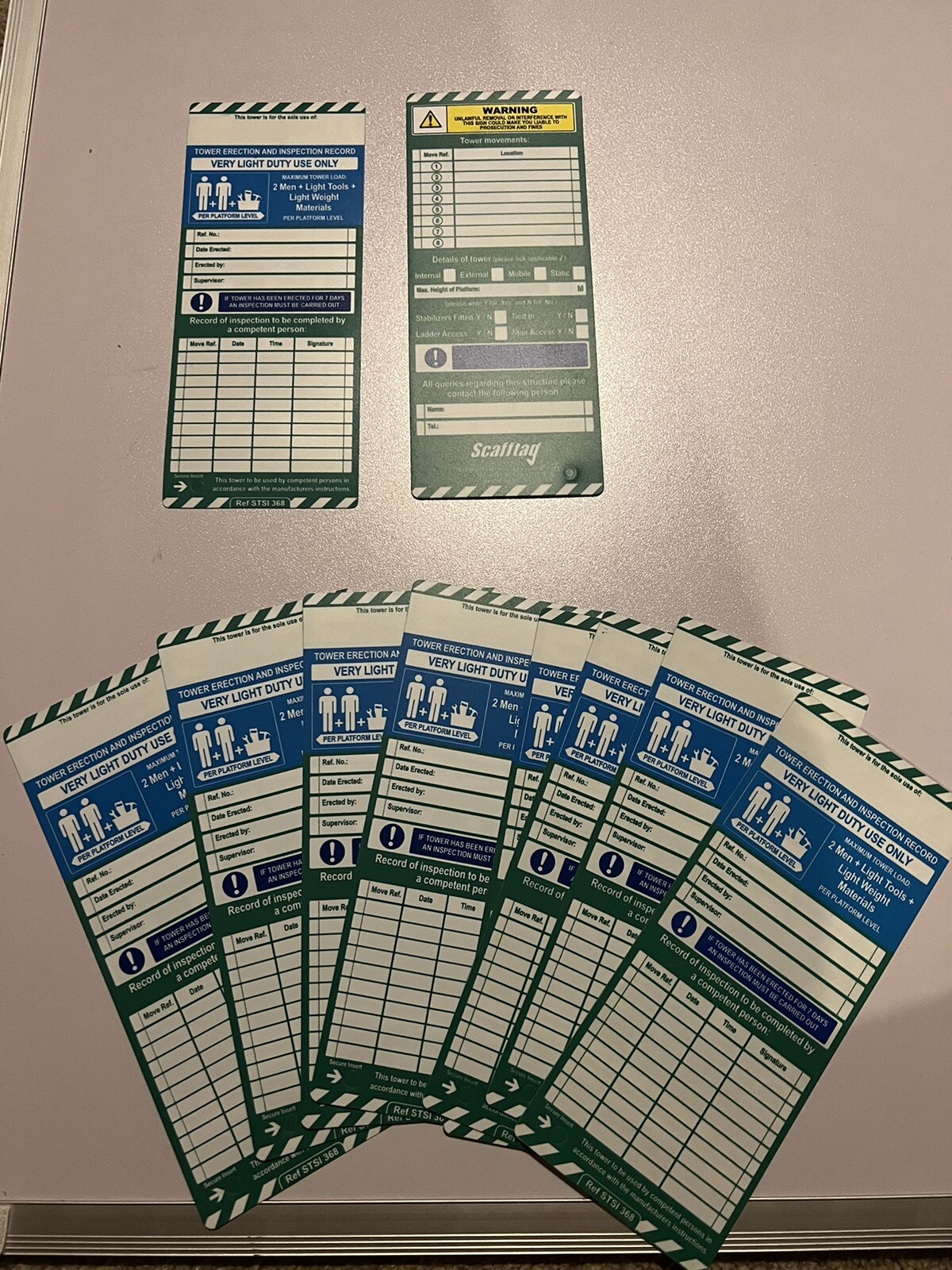 Scafftag Inserts x10