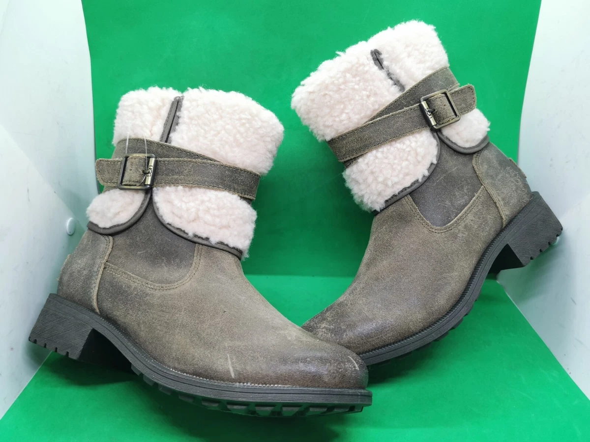 UGG Australia Blayre III Boot 1095153 Dove Grey Leather Shearling