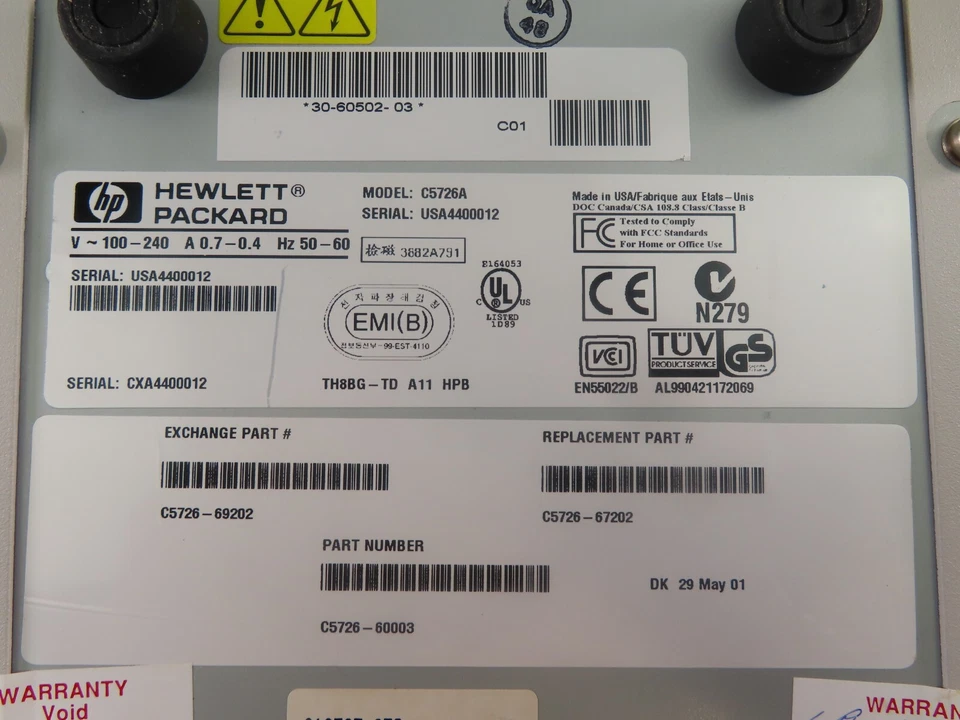 HP SureStore DLT40/80 GB External Tape Drive - C5726A - Image 4 of 4