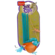 Hartz Just For Cats Gone Fishin' Cat Toy FISH TEAL GREEN