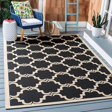 Safavieh Indoor / Outdoor Black / Beige Area Rugs - CY6009-226