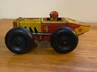 Marx #4 Racer Vintage Windup Toy Race Car ay-52