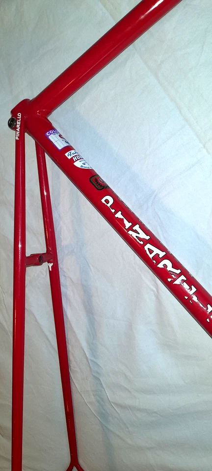 Pinarello Veneto Rennradrahmen,Rh 60cm, Stah,Vintage,mit Gabel, frühe 90er jahre - Bild 3 von 4