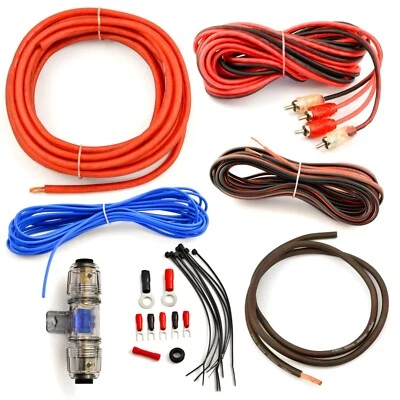 THE INSTALL BAY Metra 1000 Watts 8 Gauge amp kit OFC Complete Amplifier Installation Kit
