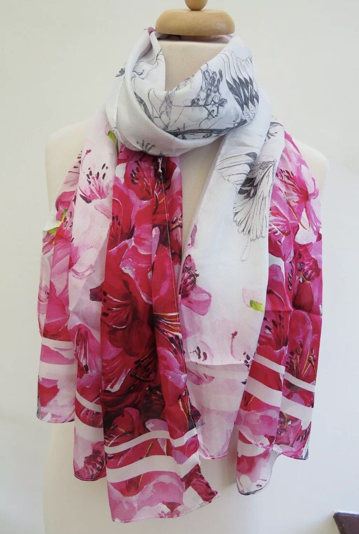 Ted Baker Babylon Long 100percentSilk Scarf RRP£85 - STUNNING!! New! image 4
