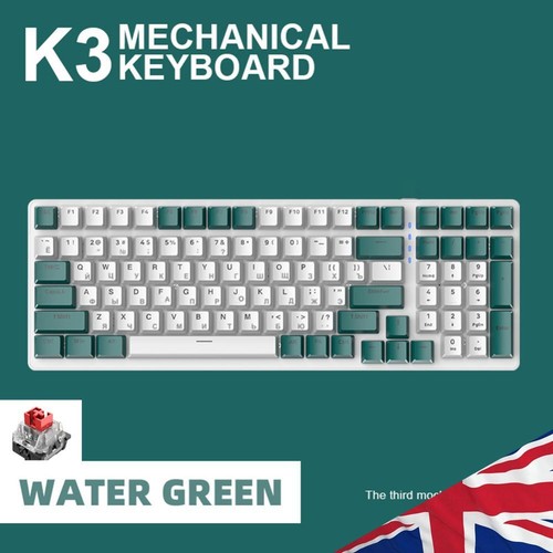 K3 Gaming Keyboard USB Charging 100 Keys Wired Mechanical Keyboard Wired Russian