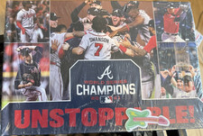 Atlanta Braves 2021 World Series Champions commemorative book.