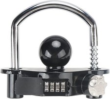 Black Trailer Hitch Lock With Combination Lockfits 1-782 2-516 Inch Couplers Black Trailer Hitch Lock With Combination Lockfits 1-782 2-516 Inch Couplers