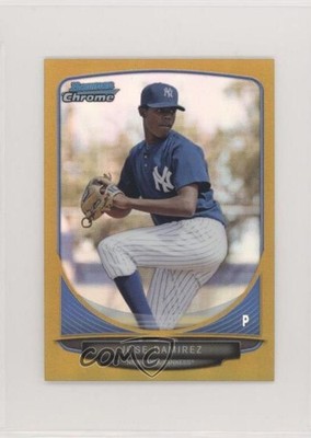 2013 Bowman Chrome Minis Gold Refractor 37/50 Jose Ramirez #19 fm0
