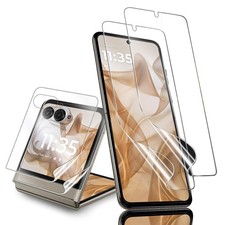 2 Pack for Motorola Razr 2025 Soft TPU Screen Protectors Outer Films