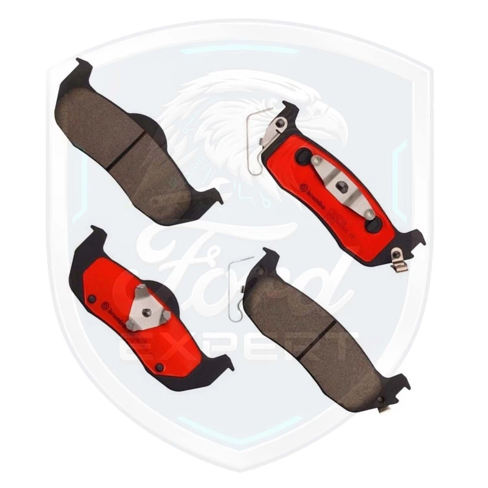 Kit de pastillas de freno delanteras y traseras Brembo OEM de cerámica para Infiniti Nissan 2004-2007 Foto 4 de 4