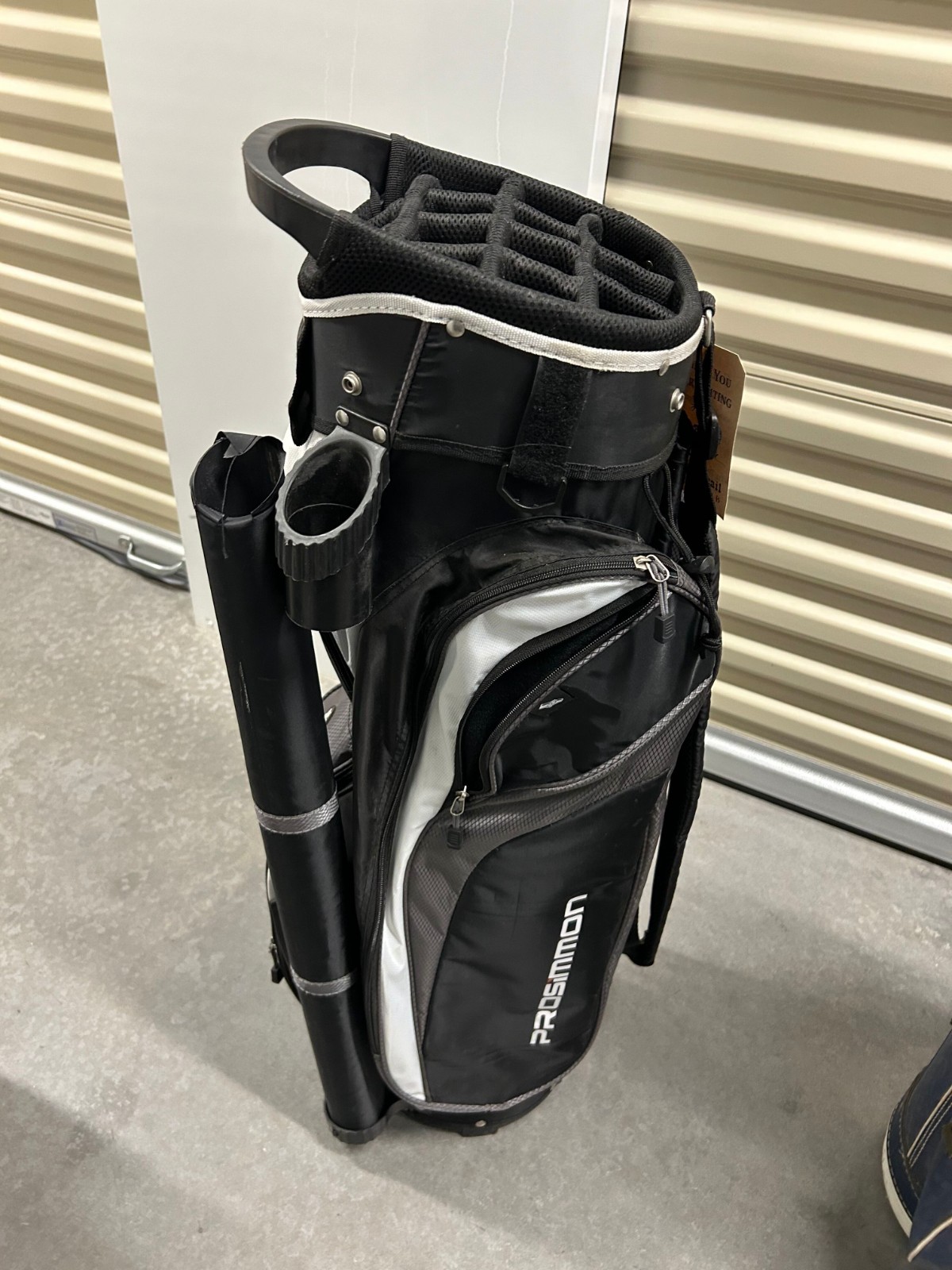 Prosimmon Tour 14 Way Cart Golf Bag, Black/Grey