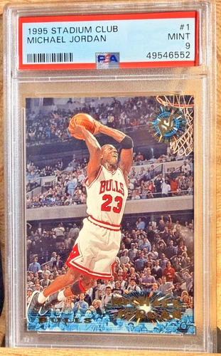 PSA 9 MICHAEL JORDAN 1995 STADIUM CLUB #1