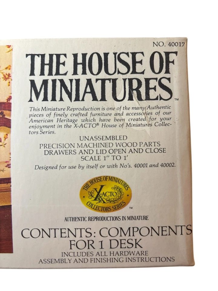 Sofá azul The House Of Miniatures Chippendale # 40017 escritorio 40007 2 sillas 40015 Foto 4 de 4