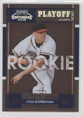 2008 Playoff Contenders Playoff Ticket 74/199 Cole Rohrbough #16 Rookie RC 0a7