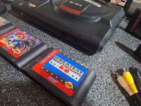 Sega Genesis Model 1 Console Bundle With SONIC Games! TESTED WORKING