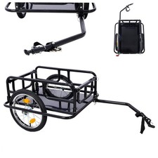 Rimorchio da carico bici bicicletta gancio universale carrello portaoggetti ruota runner