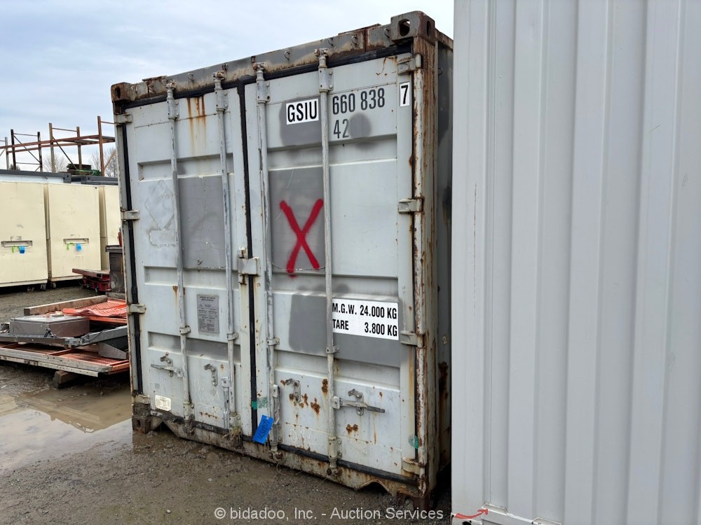 Spinelli Genova 40' Open Top Dual-Door Shipping Storage Container bidadoo