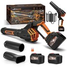 Cordless Leaf Blower 160 MPH 580 CFM 2x21V Brushless Storm Mode 3 Speed