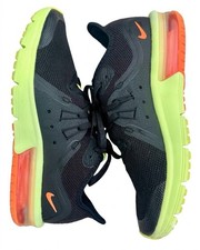 NIKE Air Max Sequent 3 922884-008 YOUTH BOYS Size 7Y Sneakers Black Green Orange