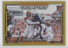2016 Score Sack Attack Jumbo Gold 34/99 Carlos Dunlap #2 2r5