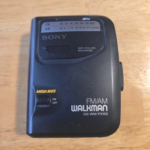SONY Walkman WM-FX103 Cassette Player & AM/FM Radio With Clip FOR PARTS